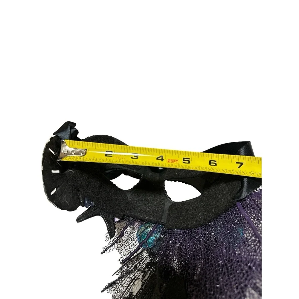 Masquerade Under‎ The Ocean Little Mermaid Seashell Girl Black Mask Ribbon Tie